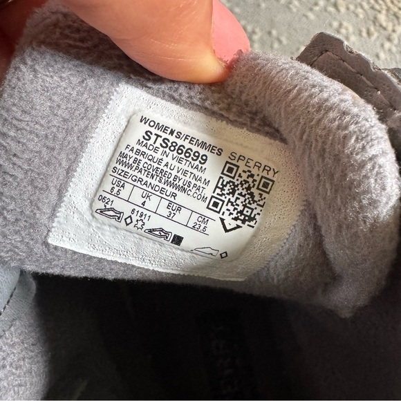 Sperry Saltwater Core Duck Boots Gray waterproof Booties STS86699 size 6.5 - Picture 3 of 12